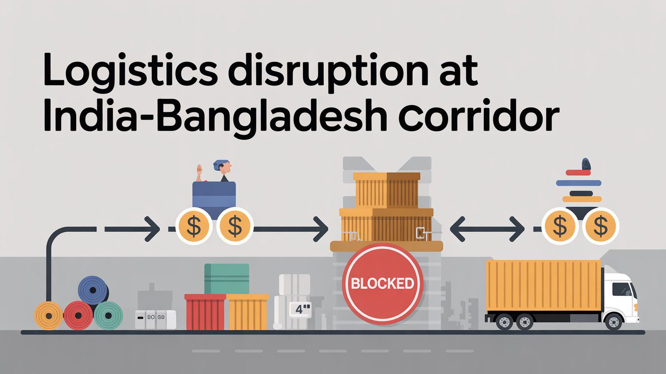 Logistics disruption at india bangladesh corridor
