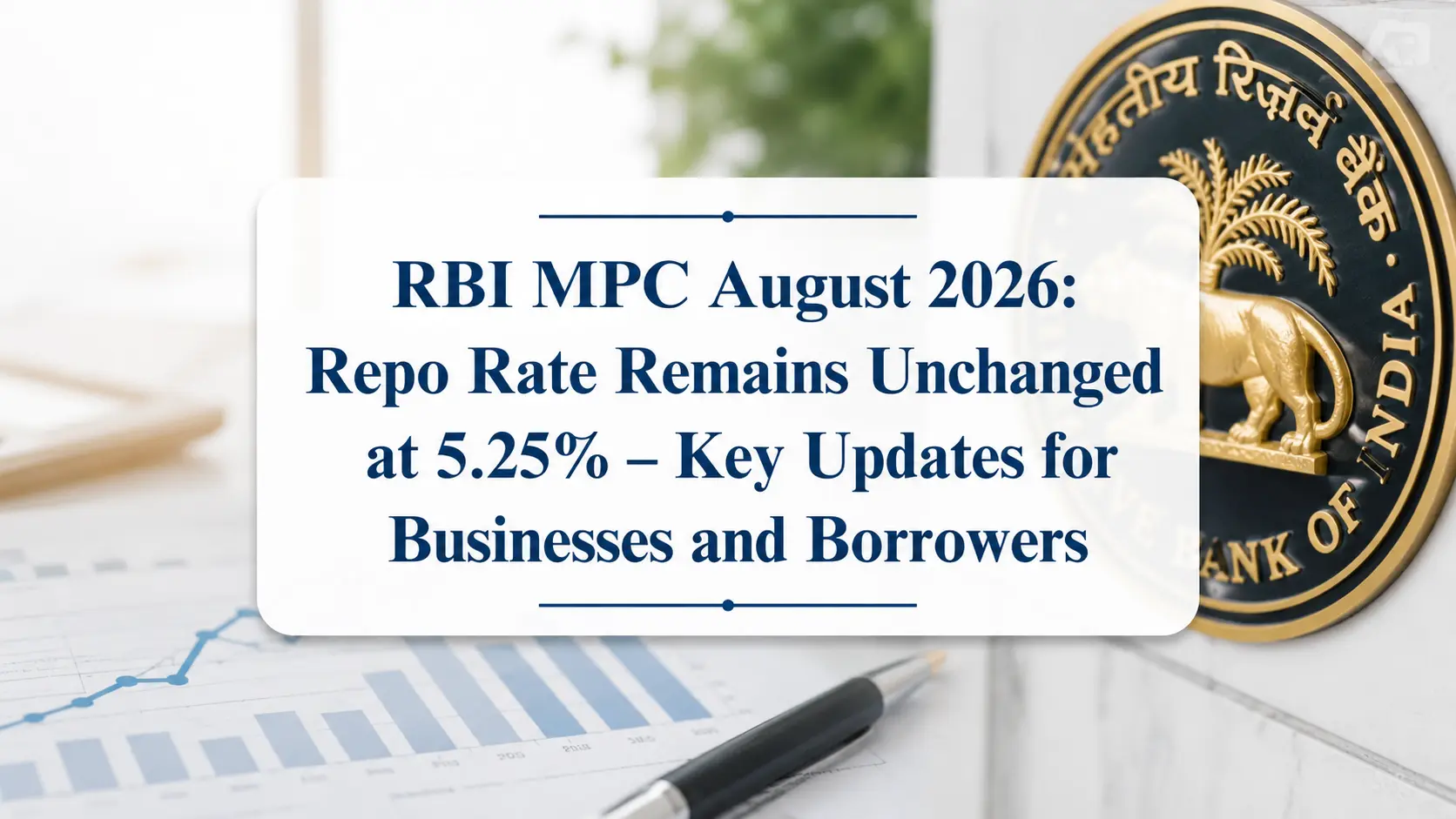RBI MPC August 2026 repo rate update for businesses and borrowers
